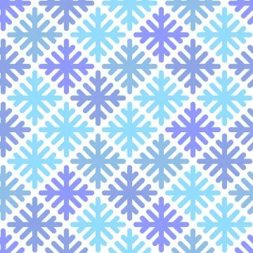 Seamless pattern with geometric snowflakes Stock Illustration