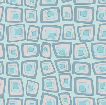 Seamless pattern geometric squares. Illustration Blue seamless pattern wit... Stock Photos