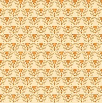 Seamless pattern of geometric triangles in pastel colors Stock-Illustration