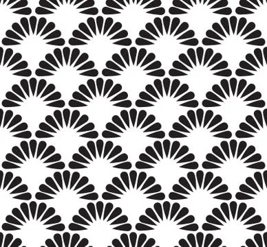 Seamless pattern Geometric wave of the sea, abstract scales simple Nature bac Stock Illustration