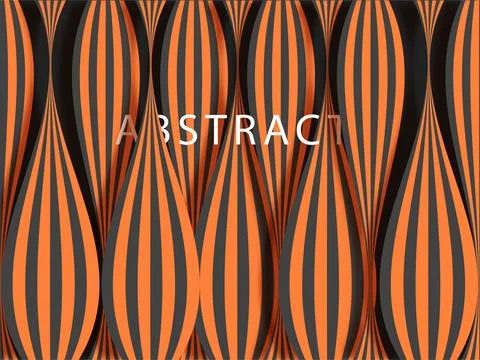 Seamless Pattern Geometric Waves Background in Paper Style. Stock Illustration