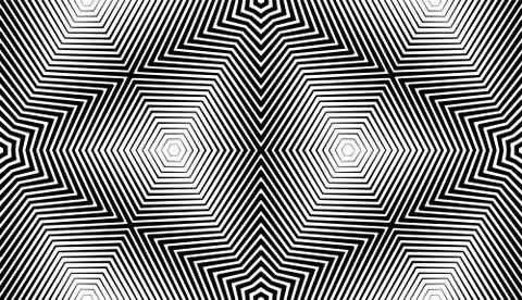 Seamless pattern with geometric woodcut styled line tiles and arabic pattern  스톡 일러스트