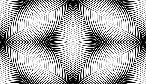 Seamless pattern with geometric woodcut styled line tiles and arabic pattern  Stock Illustration