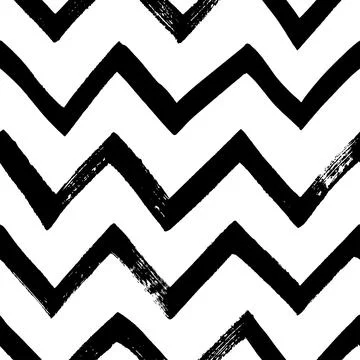 Seamless pattern with geometric zig zag lines. 스톡 일러스트
