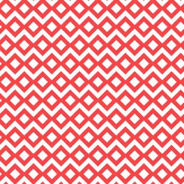 Seamless pattern geometric zigzag rhombus square on pink background for texti Stock Illustration
