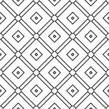 Seamless pattern with geometrical figures Stock Illustration