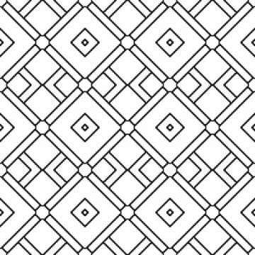 Seamless pattern with geometrical figures Stock Illustration