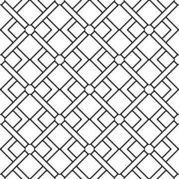 Seamless pattern with geometrical figures Stock Illustration