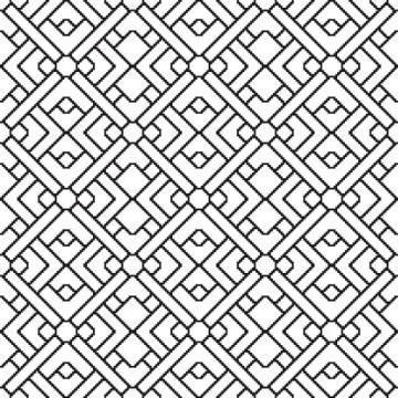 Seamless pattern with geometrical figures Stock Illustration