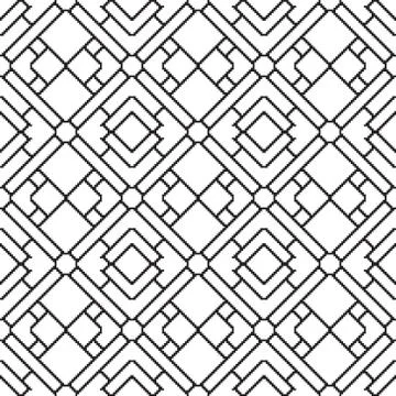 Seamless pattern with geometrical figures Stock Illustration