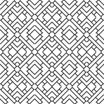 Seamless pattern with geometrical figures Stock Illustration