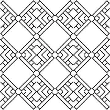 Seamless pattern with geometrical figures Stock Illustration