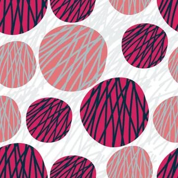 Seamless pattern with geometrical shapes. Modern stylish texture Stock Illustration