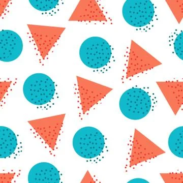 Seamless pattern with geometrical shapes. Modern stylish texture Stock Illustration