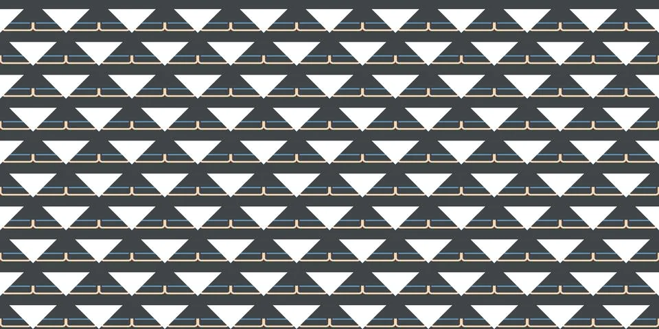 Seamless Pattern geometrical texture, background vector Stock Illustration