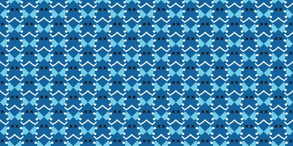 Seamless Pattern geometrical texture, background vector Stock Illustration