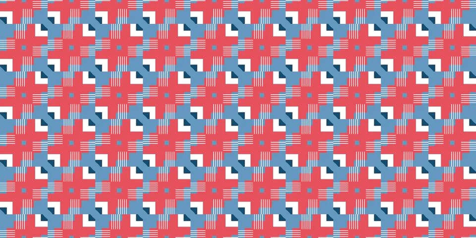 Seamless Pattern geometrical texture, background vector Stock Illustration