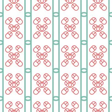 Seamless Pattern geometrical texture, background vector Stock Illustration