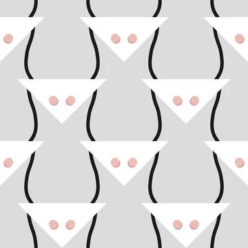 Seamless Pattern geometrical texture, background vector 库存插图