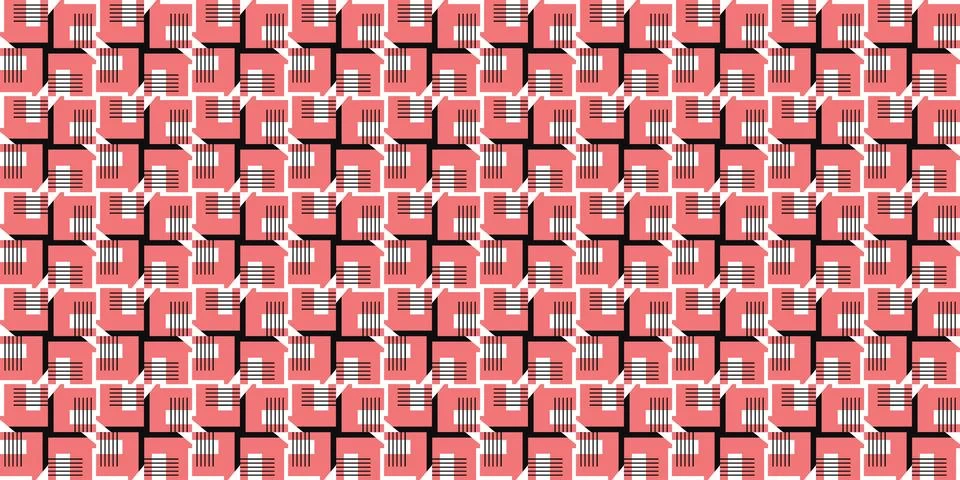 Seamless Pattern geometrical texture, background vector 库存插图