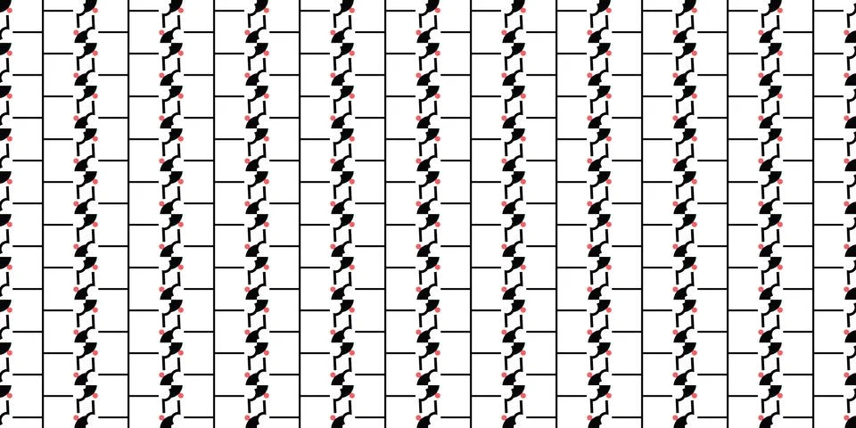 Seamless Pattern geometrical texture, background vector Stock Illustration