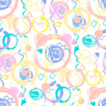 Seamless pattern geometry shapes Stock Illustration