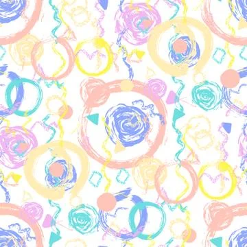 Seamless pattern geometry shapes Stock Illustration