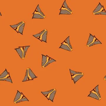 Seamless pattern geothermal volcano eruption cartoon vector Stock Illustration