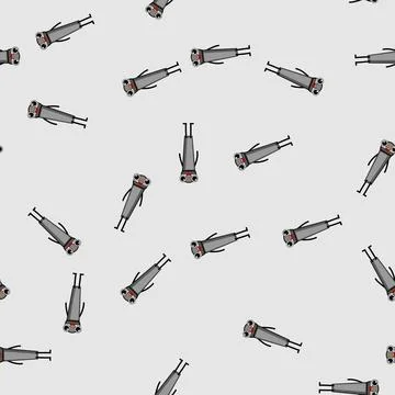 Seamless pattern ghetto retro music character cartoon vector Illustrazione stock