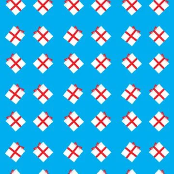 Seamless pattern with gift box 스톡 일러스트