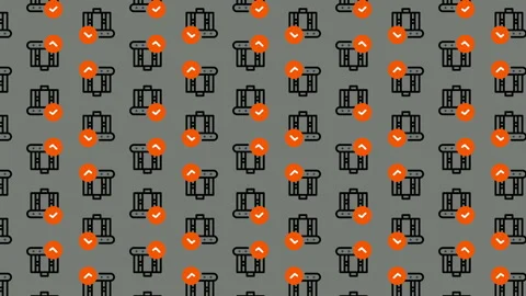 Seamless Pattern of Gift Boxes with Bows for Festive Designs. Stock Footage 325404415