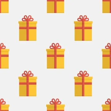 Seamless pattern with gift boxes Stock Illustration