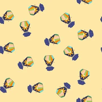 Seamless pattern gift chinese lucky bag cartoon vector 스톡 일러스트