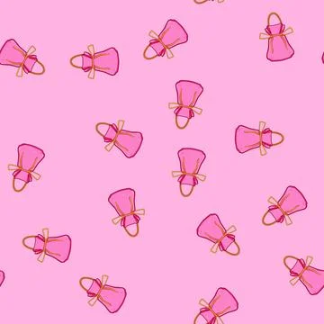 Seamless pattern gift chinese lucky bag cartoon vector Stock Illustration