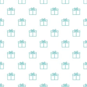 Seamless pattern with gifts boxes. Stock Illustration