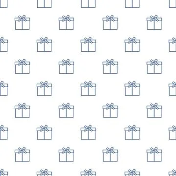 Seamless pattern with gifts boxes. Stock Illustration