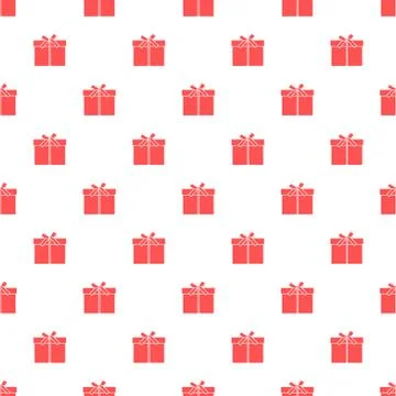 Seamless pattern with gifts boxes. Stock Illustration