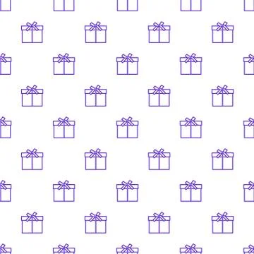Seamless pattern with gifts boxes. Stock Illustration