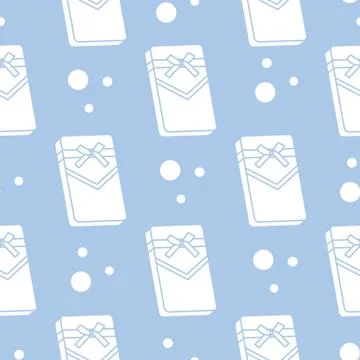 Seamless pattern with gifts boxes. Stock Illustration