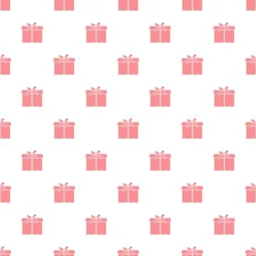 Seamless pattern with gifts boxes. Stock Illustration