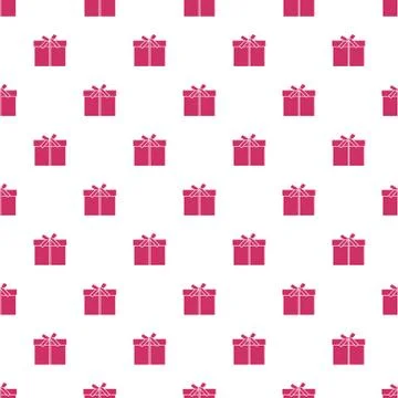 Seamless pattern with gifts boxes. Stock Illustration