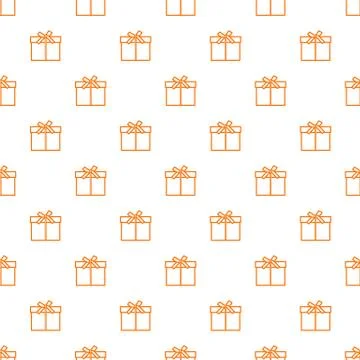 Seamless pattern with gifts boxes. Stock Illustration