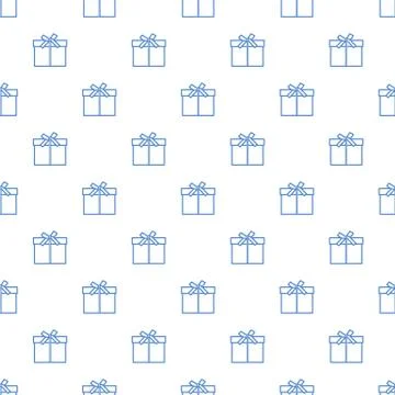 Seamless pattern with gifts boxes. Stock Illustration
