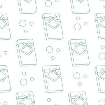 Seamless pattern with gifts boxes. Stock Illustration