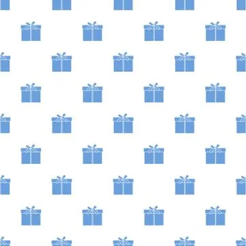 Seamless pattern with gifts boxes. Stock Illustration