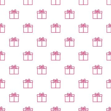 Seamless pattern with gifts boxes. Stock Illustration