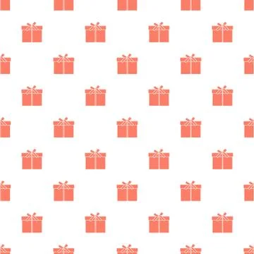 Seamless pattern with gifts boxes. Stock Illustration