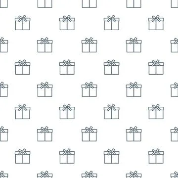 Seamless pattern with gifts boxes. Stock Illustration