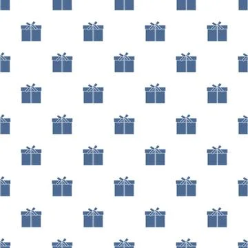 Seamless pattern with gifts boxes. Stock Illustration