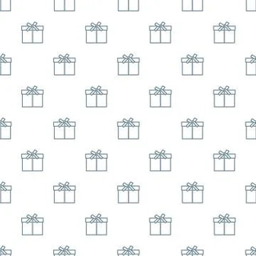 Seamless pattern with gifts boxes. Stock Illustration